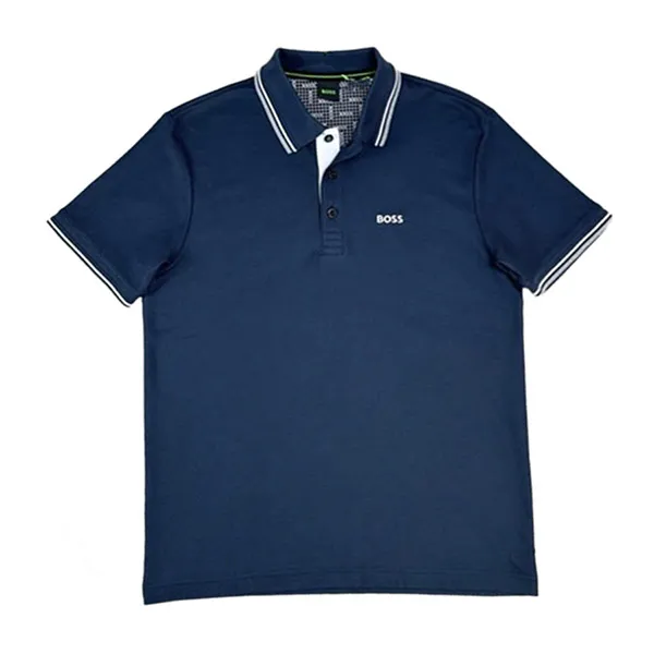 Áo Polo Nam Hugo Boss Polo Shirt Màu Xanh Navy Size M - Thời trang - Vua Hàng Hiệu