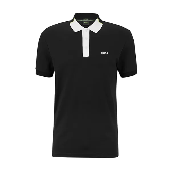 Áo Polo Nam Hugo Boss Regular-Fit Polo Shirt In Interlock Màu Đen Size S - Thời trang - Vua Hàng Hiệu
