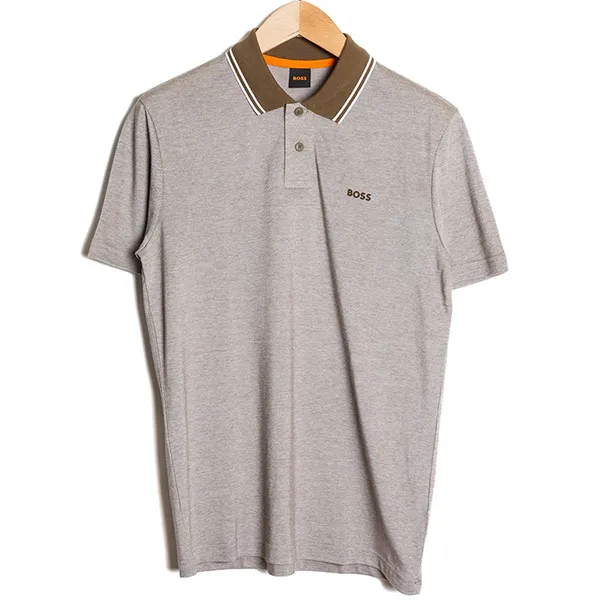Áo Polo Nam Hugo Boss Relaxed-fit Polo Shirt In Oxford-piqué Cotton 50507814 368 Màu Nâu Size L