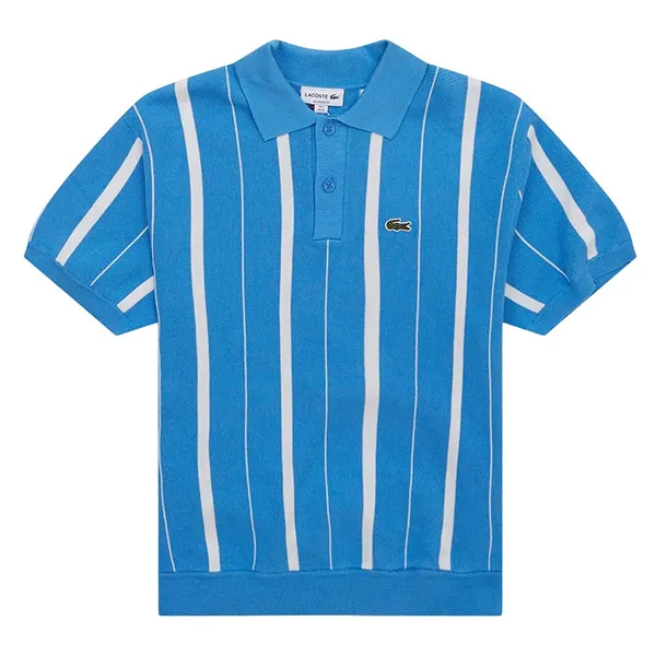 Áo Polo Nam Lacoste Classic Fit AH7642 Màu Xanh Blue Size 4