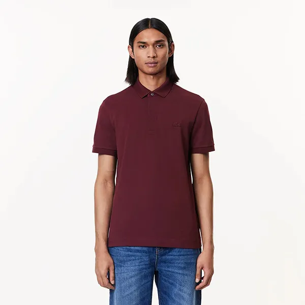 Áo Polo Nam Lacoste Regular Fit Shirt PH5522 BZD Màu Đỏ Đô Size 5