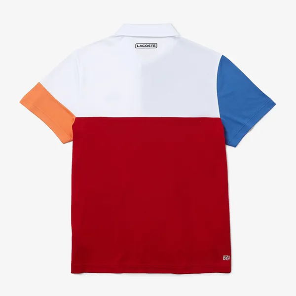 Áo Polo Nam Lacoste Sport Breathable Colorblock Piqué DH0850 Y8C Phối Màu Size 4