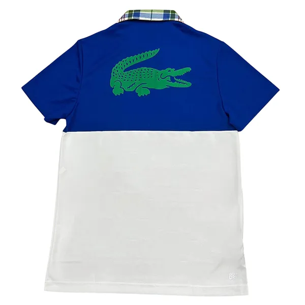 Áo Polo Nam Lacoste Sport Lightweight Polo Shirt DH7267 UIG Màu Xanh Phối Trắng Size 2