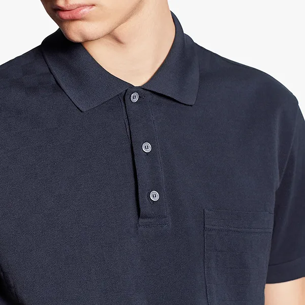 Áo Polo Nam Louis Vuitton LV Half Damier Pocket 1A7XDK Màu Xanh Navy Size M - Thời trang - Vua Hàng Hiệu