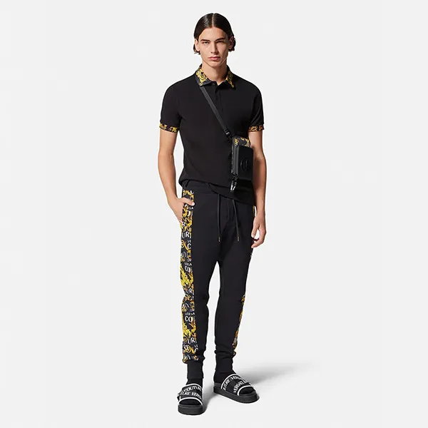 Áo Polo Nam Versace Couture Logo Printed E74GAGT18-ECJ01T_E34_L_E899 Màu Đen Size S - Thời trang - Vua Hàng Hiệu