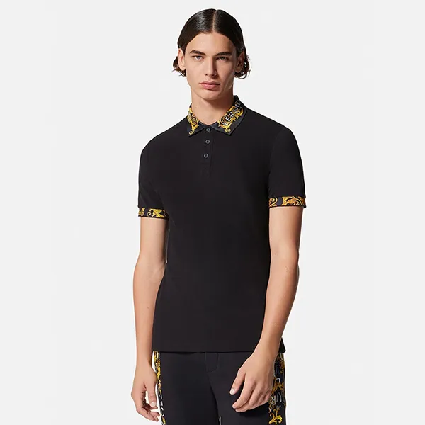 Áo Polo Nam Versace Couture Logo Printed E74GAGT18-ECJ01T_E34_L_E899 Màu Đen Size S - Thời trang - Vua Hàng Hiệu