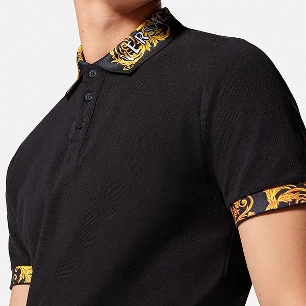 Áo Polo Nam Versace Couture Logo Printed E74GAGT18-ECJ01T_E34_L_E899 Màu Đen Size S - Thời trang - Vua Hàng Hiệu
