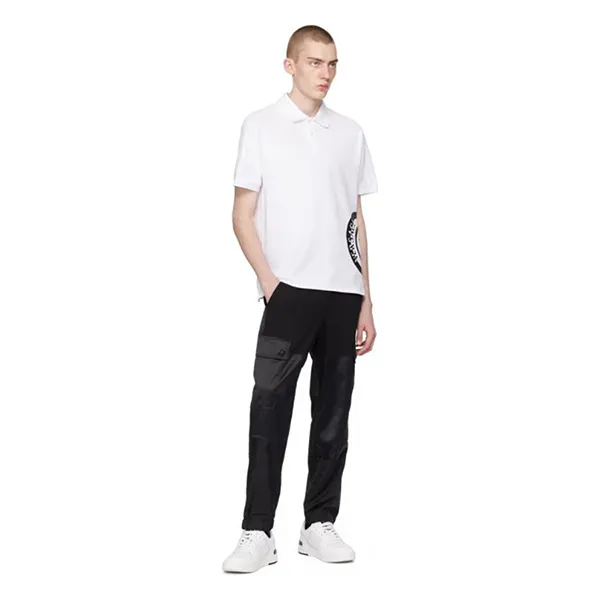 Áo Polo Nam Versace White V Emblem 241202M212009 Màu Trắng Size XS