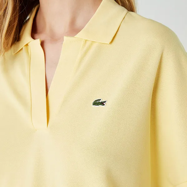 Áo Polo Nữ Lacoste Kadın Relaxed Fit Sarı PF0504 6XP Màu Vàng Size XS