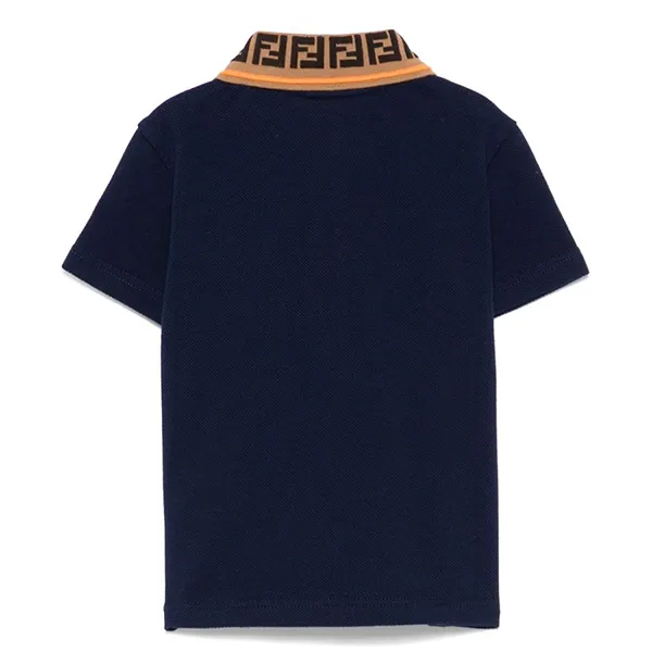 Áo Polo Trẻ Em Fendi Kids JMI460/AVPF1I11 Màu Xanh Navy Size 14Y
