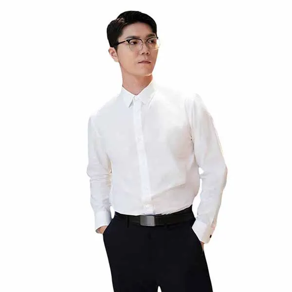 Áo Sơ Mi Dài Tay Nam DETERMINANT 202-02-Essential Màu Trắng Size S - Thời trang - Vua Hàng Hiệu