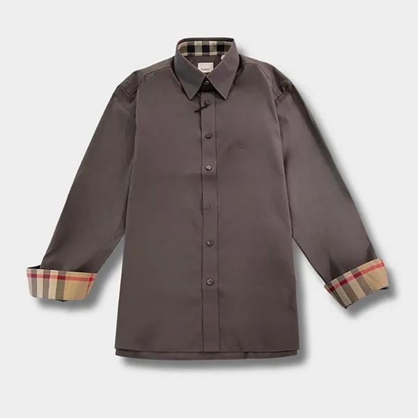 Áo Sơ Mi Nam Burberry Brit Cambridge Aboyd Shirt In Grey 8066767 Màu Xám Size XS