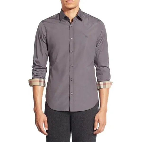 Áo Sơ Mi Nam Burberry Brit Cambridge Aboyd Shirt In Grey 8066767 Màu Xám Size XS
