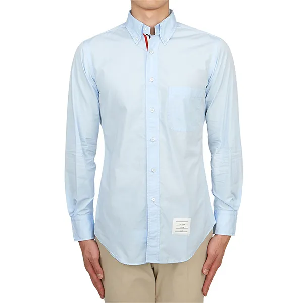 Áo Sơ Mi Nam Thom Browne Long-Sleeve Classic Shirt MWL010E Màu Xanh Nhạt Size 1 - Thời trang - Vua Hàng Hiệu