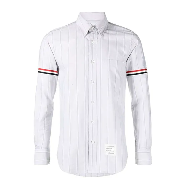 Áo Sơ Mi Nam Thom Browne Vertical-Stripe Pattern Cotton Shirt MWL301O Màu Trắng Size 1