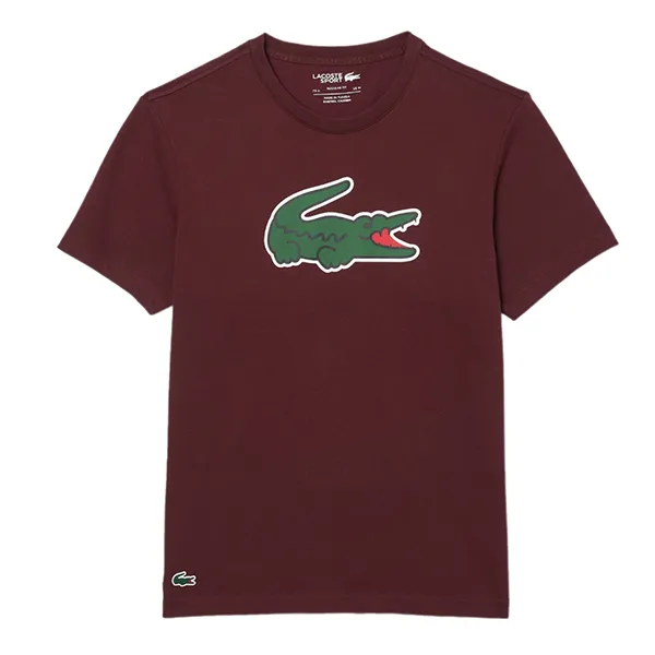 Áo Thun Nam Lacoste Men's Ultra Dry Logo Sport T-Shirt TH7513 51 IDC Màu Đỏ Size 3