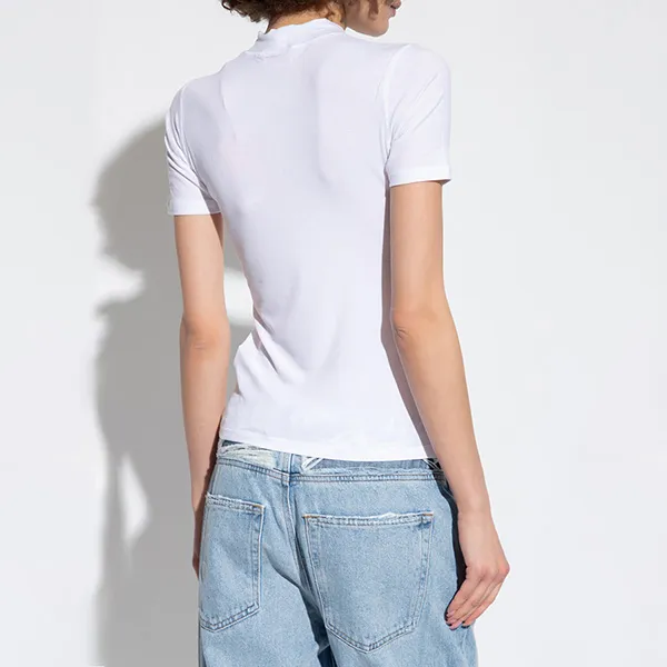 Áo Thun Nữ Diese T-Mokky-Microdiv Logo T-Shirt A10398 0BLAN 100 Màu Trắng Size M - Thời trang - Vua Hàng Hiệu