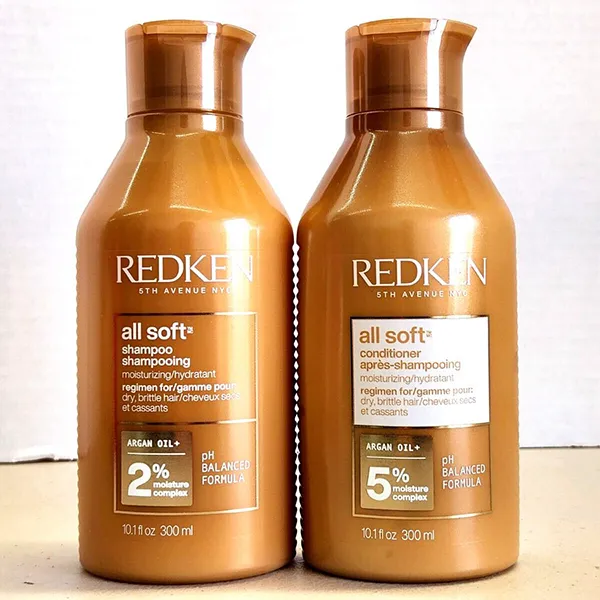 Bộ Dầu Gội Và Dầu Xả Redken All Soft Shampoo & Conditioner 300ml + 300ml - Chăm sóc tóc - Vua Hàng Hiệu