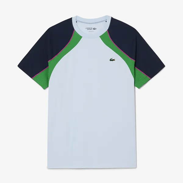 Bộ Quần Áo Cộc Tay Nam Lacoste Men's Tennis GH8950 / TH8951 Màu Xanh Size 4