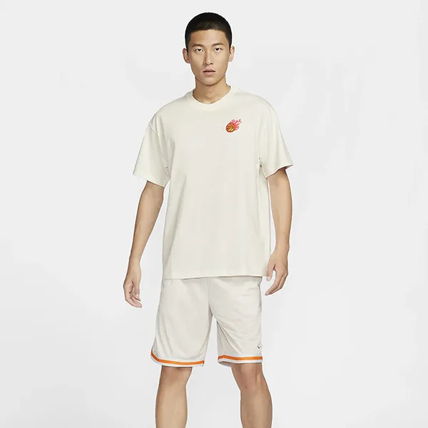 Bộ Quần Áo Cộc Tay Nam Nike FN2652-030 / FZ8082-133 Màu Trắng Size M (Form Á)