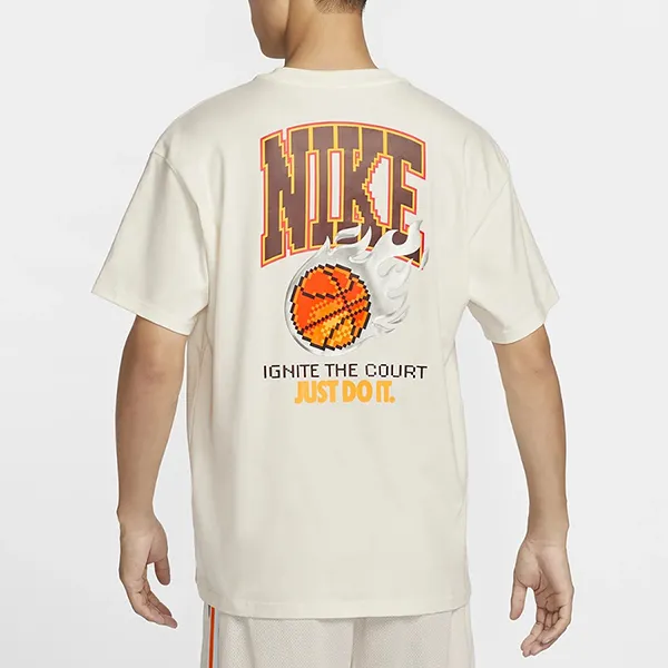 Bộ Quần Áo Cộc Tay Nam Nike FN2652-030 / FZ8082-133 Màu Trắng Size M (Form Á)