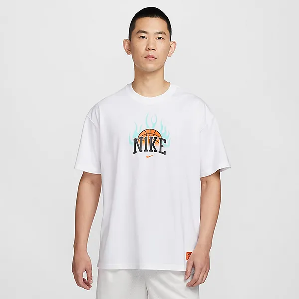 Bộ Quần Áo Cộc Tay Nam Nike HF6156-100 / HF6151-418 Màu Trắng Xanh Size XXL