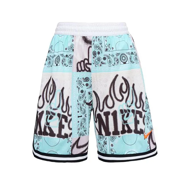 Bộ Quần Áo Cộc Tay Nam Nike HF6156-100 / HF6151-418 Màu Trắng Xanh Size XXL