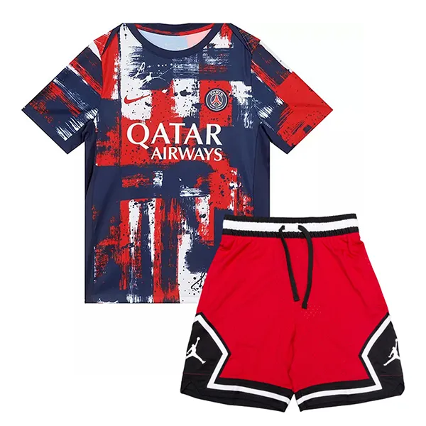 Bộ Quần Áo Cộc Tay Nam Nike Jordan Dri-Fit DX1488-687 / FN9657-411 Màu Đỏ/Xanh Size M (Form Á)