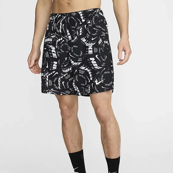 Bộ Quần Áo Nam Nike Men's Dry Foot Mylar AOP Short Sleeve Top FZ1087 100/FV9617 011 Màu Đen Size XL (Form Á)