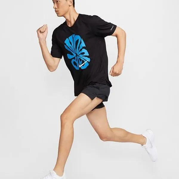 Bộ Quần Áo Thể Thao Nam Nike Rise 365 Run Energy FZ1081-010/ FV9613-010 Màu Đen Size S (Form Á)