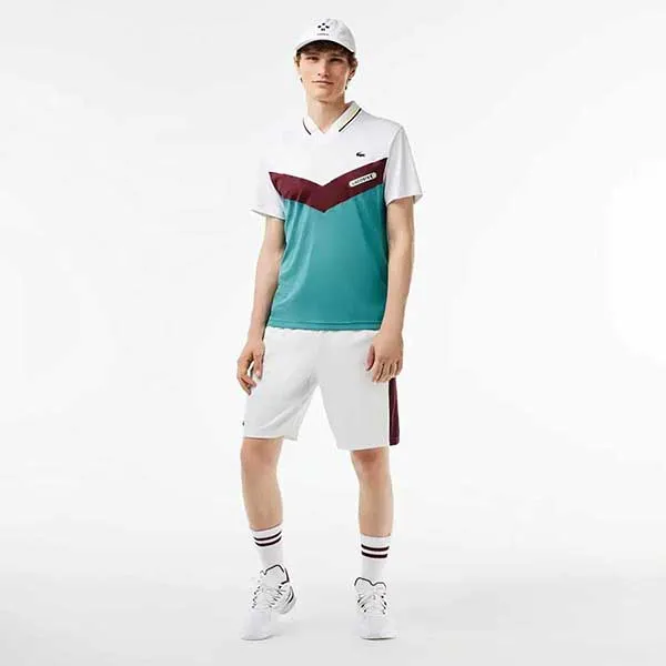 Bộ Tennis/pickleball Nam Lacoste DH1099 Q7I/ GH5209 001 Màu Xanh Phối Trắng