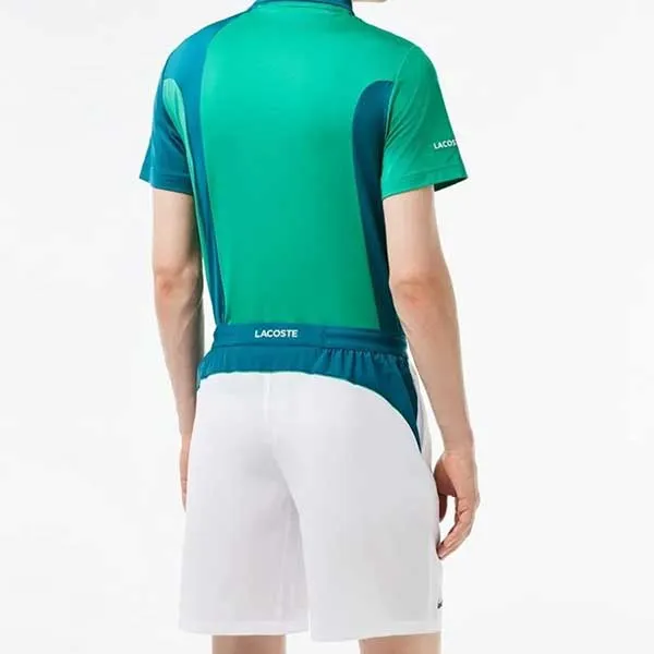 Bộ Tennis/pickleball Nam Lacoste DH1099 Q7I/ GH9354 XGB Màu Xanh Phối Trắng Size 2