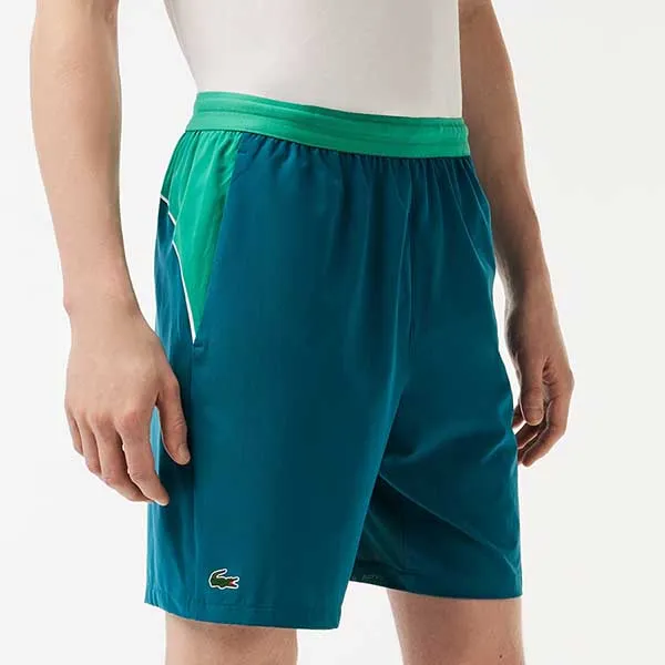 Bộ Tennis/pickleball Nam Lacoste DH1099 Q7I/ GH9354 X99 Màu Xanh Phối Trắng Size 2