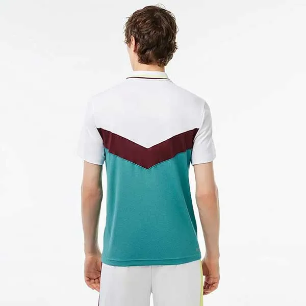 Bộ Tennis/pickleball Nam Lacoste Effect DH1099 Q7I/GH1098 LI4 Màu Xanh Phối Trắng Size 2