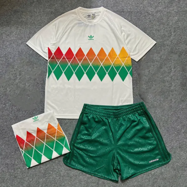 Bộ Thể Thao Nam Adidas Originals Printed Màu Trắng Xanh Size XS (Form Âu)