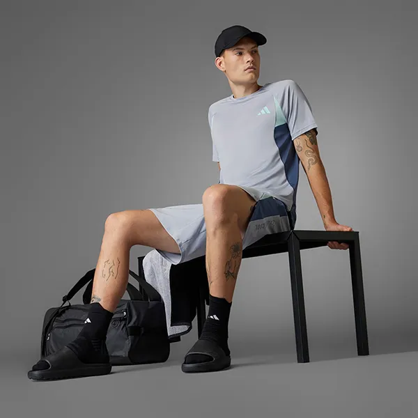 Bộ Thể Thao Nam Adidas Tech Apparel Colorblock Poly Climacool Màu Xanh Bạc Size S (Form Âu) - Thời trang - Vua Hàng Hiệu