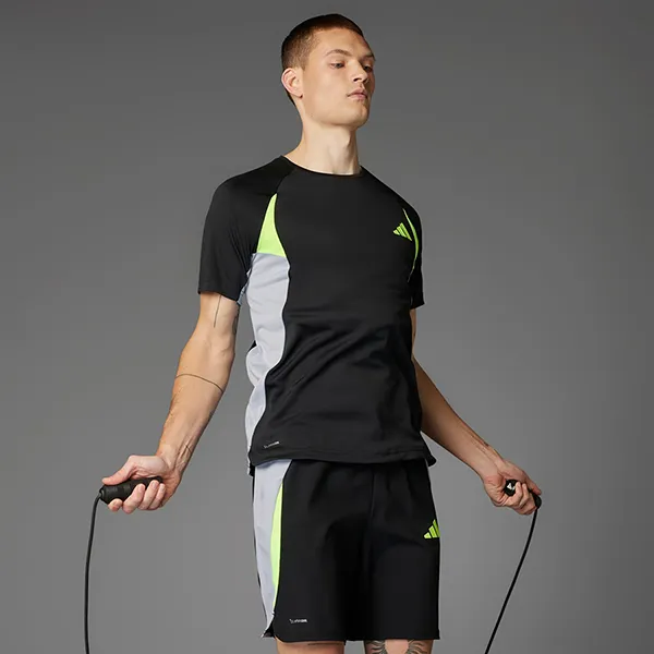 Bộ Thể Thao Nam Adidas Tech Apparel Colorblock Tee Sport Màu Đen Size S (Form Âu) - Thời trang - Vua Hàng Hiệu
