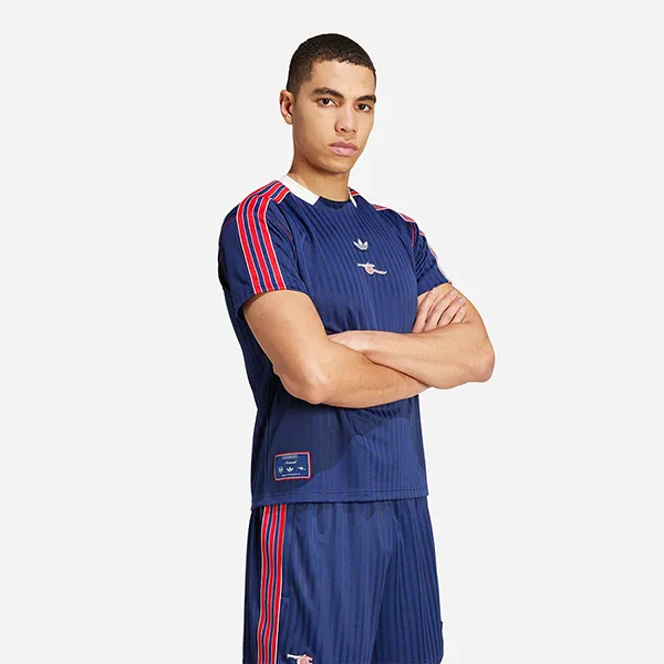 Bộ Thể Thao Nam Adidas Asernal FC Icon Football Jersey JF0546/ JF0548 Màu Xanh Blue Size L (Form Âu)