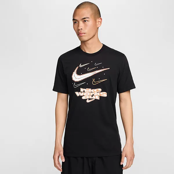 Bộ Thể Thao Nam Nike DF Tee FV8373-010/AR2383-010 Màu Đen Size M