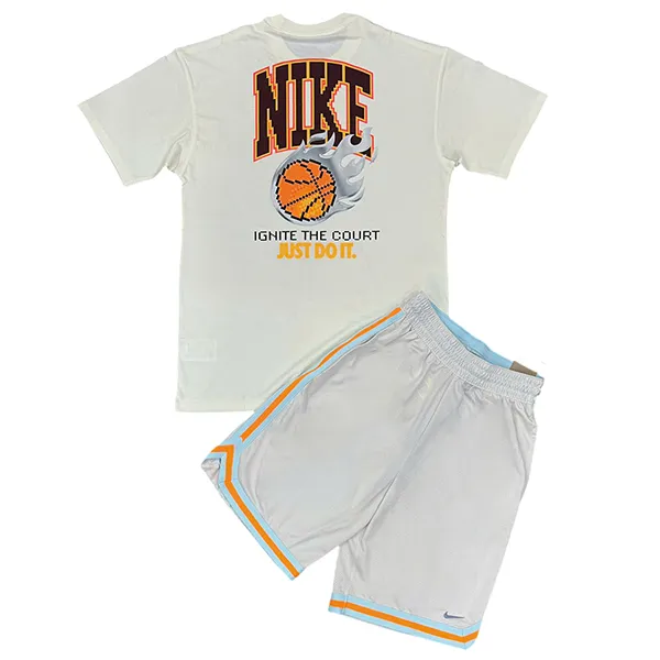 Bộ Thể Thao Nam Nike FN2652-030/FZ8082-133 Màu Trắng Size S (Form Á)