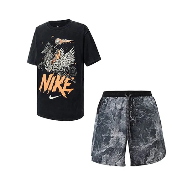Bộ Thể Thao Nam Nike HF6200-010 FN3315-060 Màu Xám Size M - Thời trang - Vua Hàng Hiệu