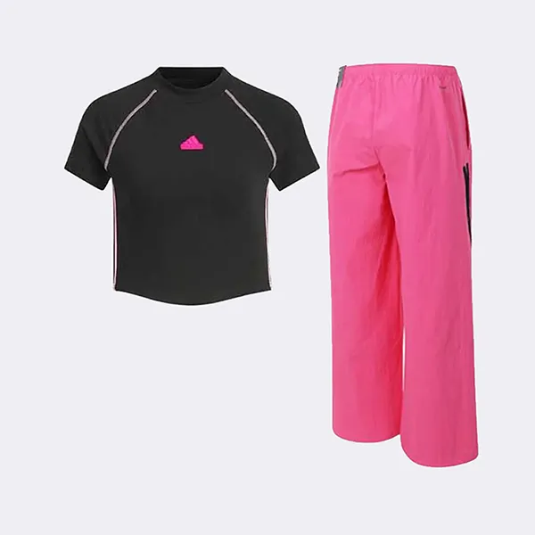 Bộ Thể Thao Nữ Adidas JJ1114-JJ1120 Black/ Pink Màu Đen Hồng Size S (Form China) - Thời trang - Vua Hàng Hiệu
