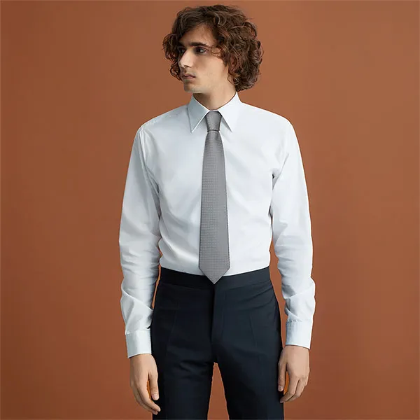 Cà Vạt Hermès Faconnee H Tie H030289TV60 Màu Ghi - Thời trang - Vua Hàng Hiệu