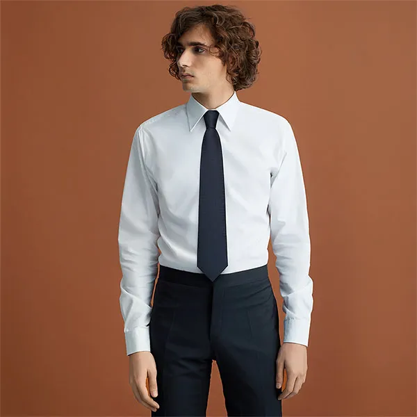 Cà Vạt Nam Hermès Faconnee H Tie 030189T 11 Màu Xanh Than