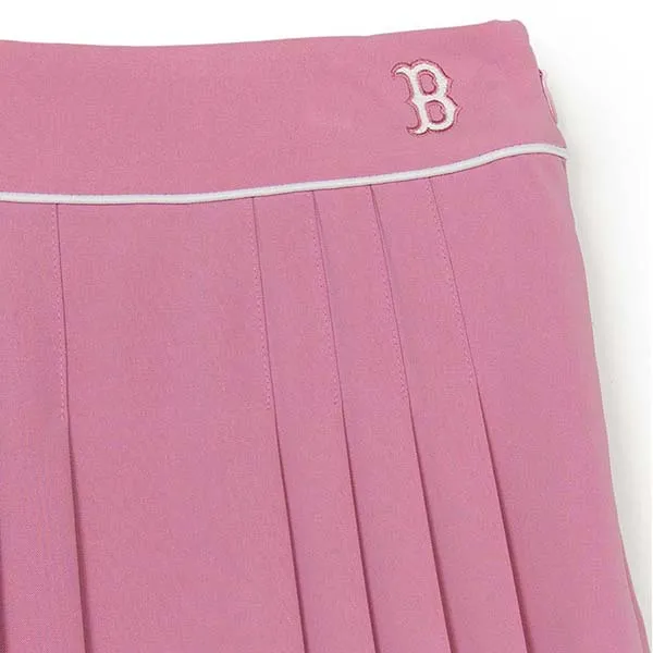 Chân Váy Xếp Ly MLB Sportive Pleates Skirt Boston Red Sox 3FSKV0253-43PKP Màu Hồng - Thời trang - Vua Hàng Hiệu