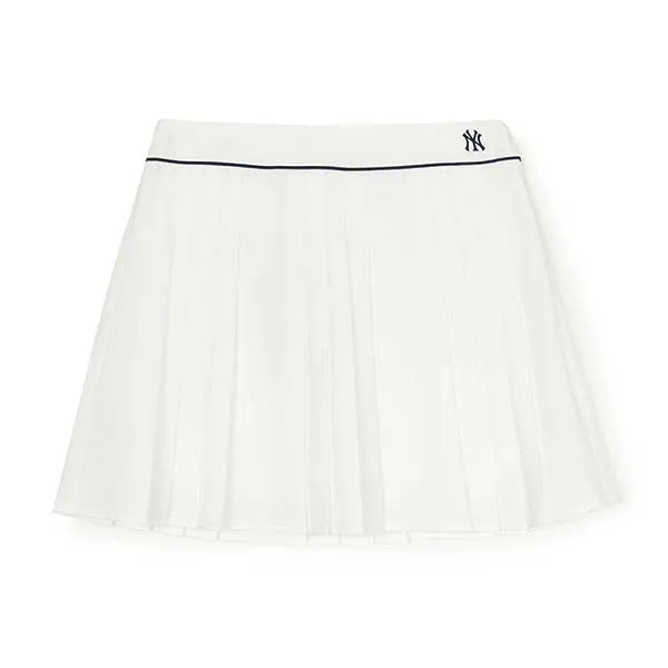 Chân Váy Xếp Ly Nữ MLB Sportive Pleates Skirt New York Yankees 3FSKV0253-50IVS Màu Ivory Size M