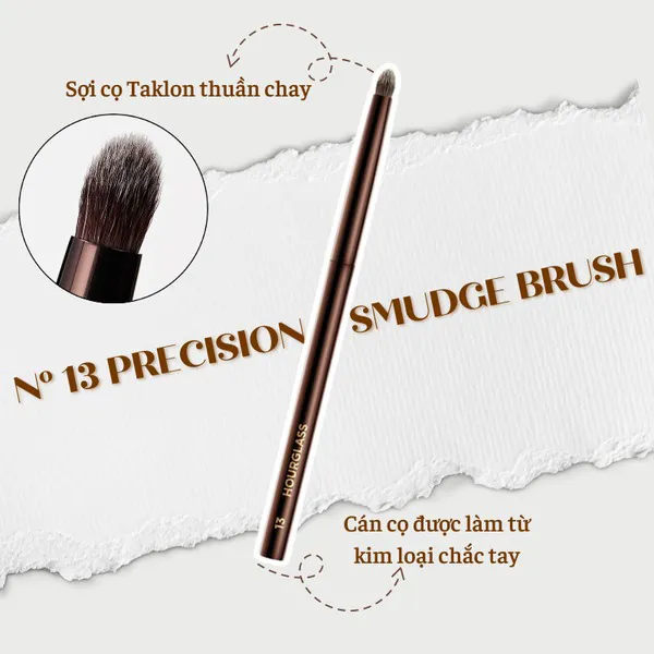 Cọ Trang Điểm Mắt Hourglass N13 Precision Smudge Brush Màu Nâu - Trang điểm - Vua Hàng Hiệu