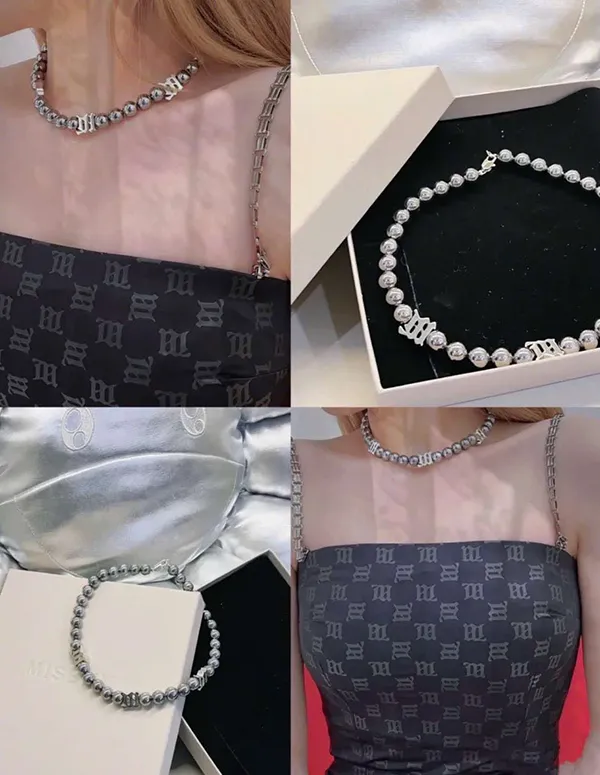 Dây Chuyền Nữ Misbhv Ball Chain Necklace Màu Bạc