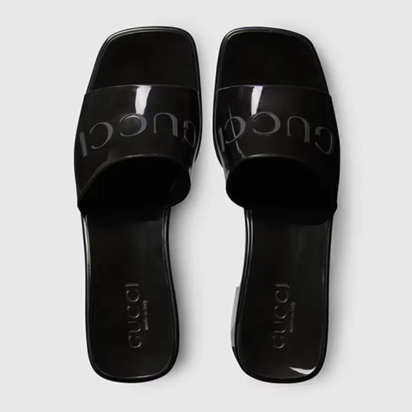Dép Cao Gót Nữ Gucci Rubber Slide Black 624730 J8700 1000 Màu Đen Size 37 - Dép - Vua Hàng Hiệu