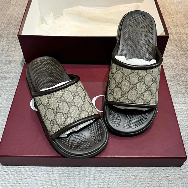 Dép Gucci GG Slide Màu Nâu Size 39 - Dép - Vua Hàng Hiệu